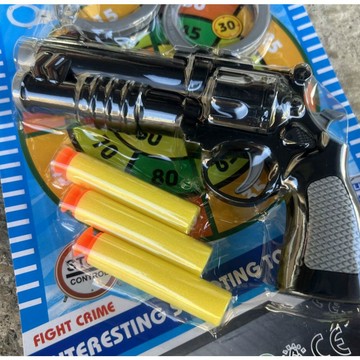 軟彈發射器 泡棉發射器 兒童警察扮演角色玩具套裝 手銬玩具