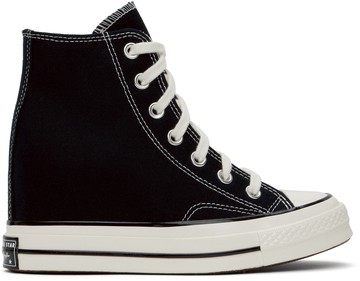 Converse 黑色 Chuck 70 Wedge 高帮运动鞋