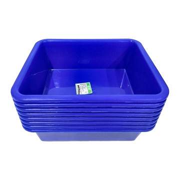 百貨King 285密林 置物籃 收納籃 Set  23 x 18.3 x 7cm  藍色  8個