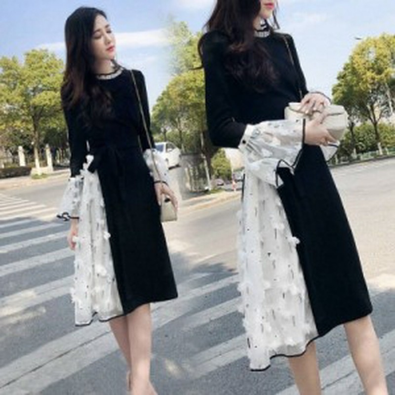 ワンピース レディース 40代 きれいめ 上品 春秋 カジュアル 夏服 通勤 膝丈ワンピ オフィス 長袖 ひざ丈ワンピース 切替ワンピ 通販 Lineポイント最大1 0 Get Lineショッピング