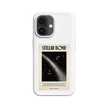 iPhone 16 SolidX 白 - Valentine's Day Collection - 織女星與牛郎星：穿越時空的抱擁
