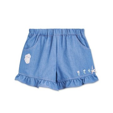 花漾比得俏皮荷葉邊短褲