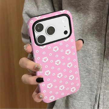 滿屏愛心蘋果17手機殼16Promax二合一15Pro雙層14Pro春天13防摔12