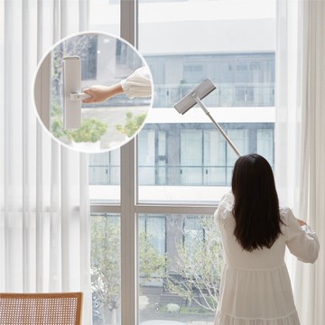 多用途乾濕兩用玻璃擦窗器(極光灰)