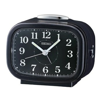 seiko SK037 精工鐘 (QHK060J)寧靜夜晚靜音貪睡鬧鐘(紅)/9.9*8.4*6.1cm｜樂天領券現折★全館特惠中★指定刷卡回饋10%