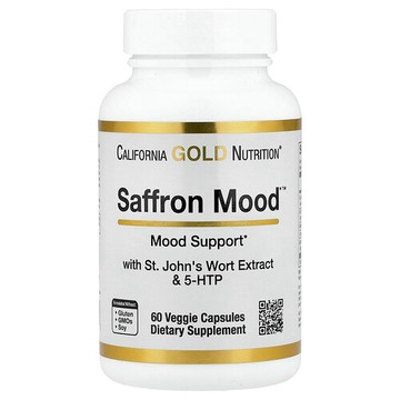 California Gold Nutrition, Saffron Mood™, 60 Veggie Capsules