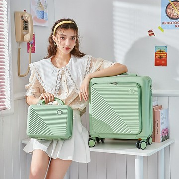 高顏值18寸行李箱女旅行登機箱小型拉桿箱20寸密碼箱男皮箱子