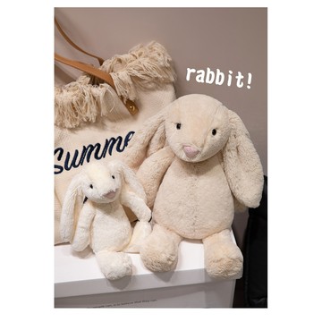 🔥熱賣🔥英國Jc花布兔子可愛毛絨玩具兒童玩偶婚禮拋灑娃娃機公仔禮物