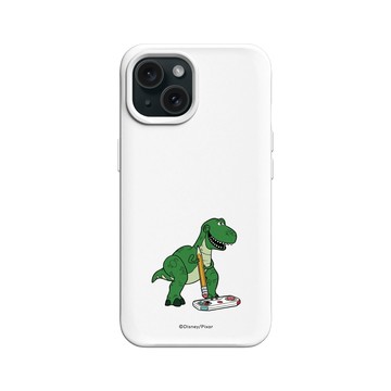 iPhone 15 SolidX 白 - 迪士尼-玩具總動員 Toy Story - 抱抱龍打電玩