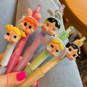 ⭐限時下殺🔥哭娃筆高顏值中性筆稀奇古怪創意按動筆網紅小學生DIY刷題筆