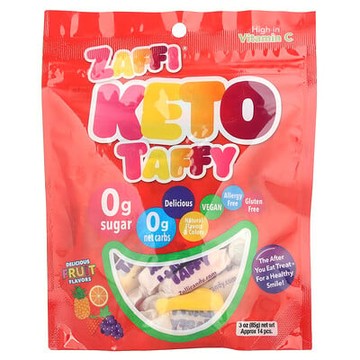Zollipops, Zaffi®，Keto Taffy，水果香，3 盎司（85 克）