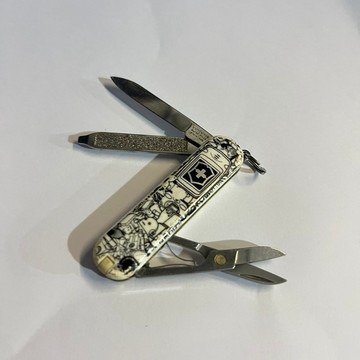 [沐沐屋］victorinox 維氏 經典七用 58mm 限量印花 瑞士刀 科技殘骸 0.6223