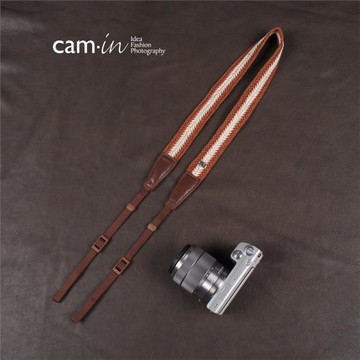 cam-in 編織系列專業時尚相機背帶 通用接口 cam8765