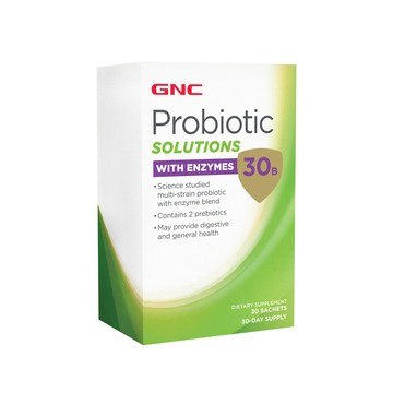 GNC 益酵菌30B(30包/盒) 益生菌+酵素 13隻專利菌株 益生質和消化酵素