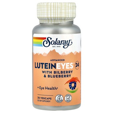 Solaray, 葉黃素高級眼霜 24，24 毫克，30 粒素食膠囊