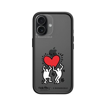 iPhone 17 Mod NX -邊框背蓋組合 (相機按鈕) 黑 - Keith Haring - 愛心