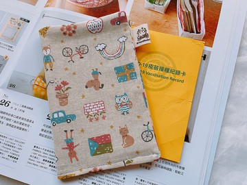 疫苗接種卡套/護照套/書套/小黃卡套-薄荷柯基