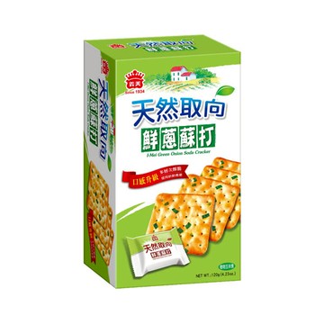 義美天然取向蘇打餅乾120g-鮮蔥