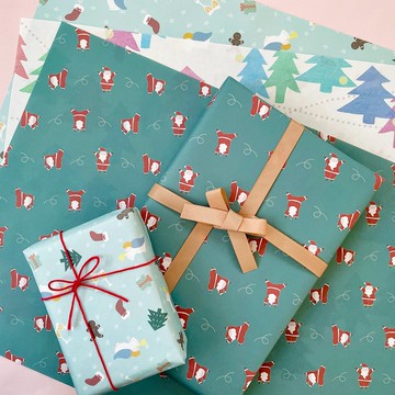 /// A3 六張組合 /// 三款圖案的聖誕節包裝紙