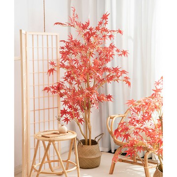 仿真紅楓樹楓葉樹假樹造型樹假紅楓酒店商場景觀裝飾樹大型紅楓樹