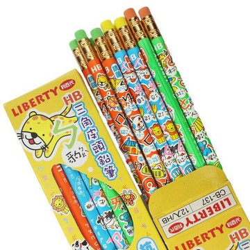 利百代 ㄅㄆㄇ注音符號三角皮頭鉛筆(HB)/一小盒12支入(定70) CB-137 抗菌鉛筆 台灣製【APP滿額下單10%點數(單一帳號最高1000點)】10/31止