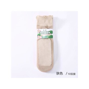 以順30雙棉底吸汗防滑松口荷葉邊花邊短絲襪女寬口襪孕婦老人短筒