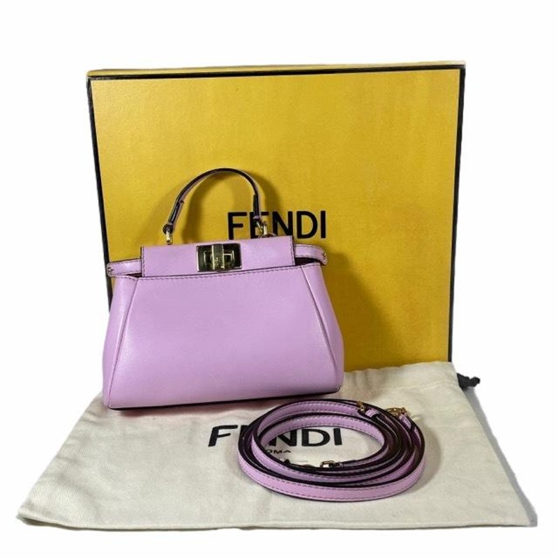 FENDI フェンディ 8M0355 マイクロ ミニ ピーカブー ハンドバッグ