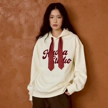 LALLO-領帶設計帽繩印花帽T