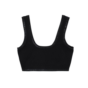 alexanderwang 水晶裝飾短款彈力梭織上衣