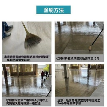 🔥台灣夯貨+99免運✨三合一透明地坪漆水性水泥地面防水防起灰處理劑罩光清漆亮油環保