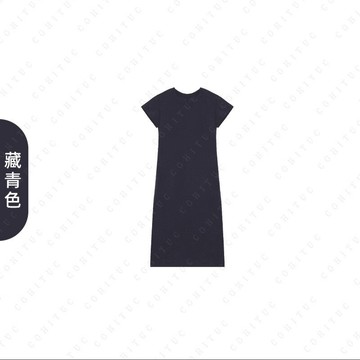 2025新款簡約短袖連衣裙女後開叉顯瘦高級長裙優雅氣質簡約修身女鑫弘-素時衣櫥