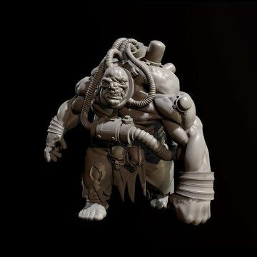 【台灣出貨】✨免運 白膜 人高 25mm 38mm 50mm 猛怪人 樹脂兵人 TD-6605/3D 模型製作