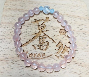 驀然(手環系列)粉晶6mm--桃花