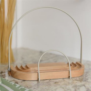 《KitchenCraft》Idilica櫸木食譜架(米灰) | 閱讀架 iPad架 平板架