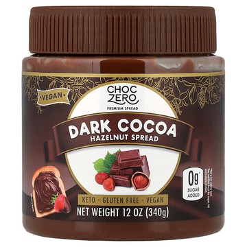 ChocZero, 黑可可榛子塗抹醬，12 盎司（340 克）