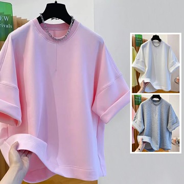 ＊ORead＊韓版圓領純色短袖t恤(3色M~4XL)【限定加碼✿全館滿額再折】