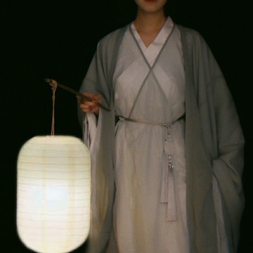 漢服手提紙燈籠古裝拍攝道具節日裝飾中國風可畫畫古風冬瓜形發光