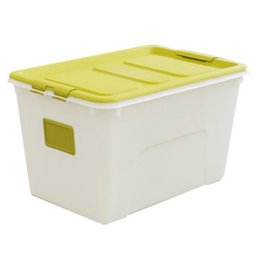 Living Soop 方形收納箱  綠色  72L  1個