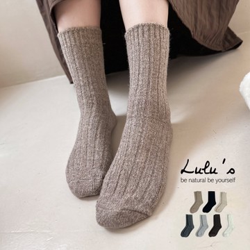 LULUS/暖暖加厚羊毛中筒襪子７色【A09250061】