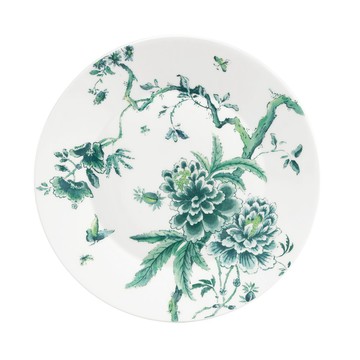 翠玉鳳凰盤27cm 白