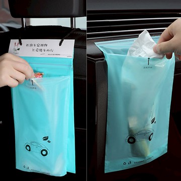 E.City_二代車用可掛式封口型垃圾袋(2本)