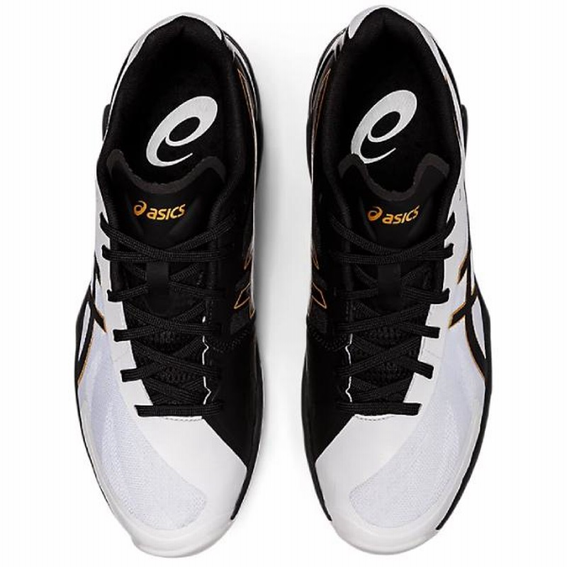 asics バレーボールシューズ ホワイト/ブラック/ゴールド ASICS バレーボールシューズ ホワイト/ブラック/ゴールドJAPAN