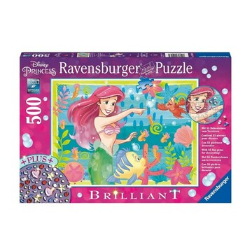 維寶拼圖- 閃鑽版迪士尼小美人魚(500P)