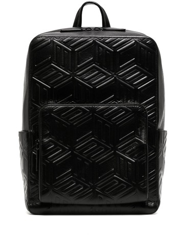 MCM - Aren embossed-pattern backpack - men - Leather - One Size - Black