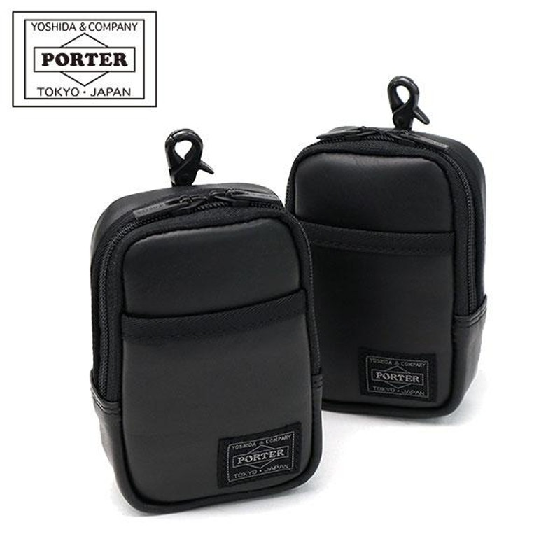 ポーター アルーフ ポーチ 023-03762 吉田カバン PORTER ALOOF 小物入れ ファスナー ストラップ 本革 POUCH カジュアル  メンズ レディース | LINEショッピング