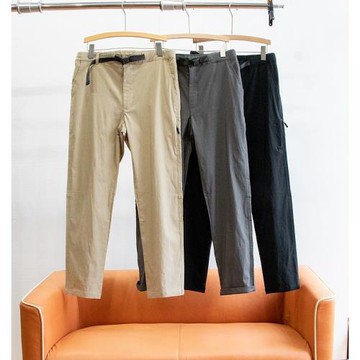 日線高彈速干透氣戶外防潑水透氣松緊工裝風腰直筒機能休閑長褲男