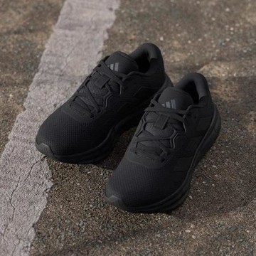 adidas 慢跑鞋 Galaxy 7 W 超寬楦 女鞋 黑 緩震 運動鞋 愛迪達 JR9584