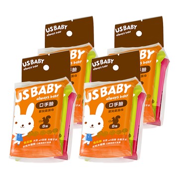 US baby 優生 口手臉柔潤濕巾 8抽  3包  4袋