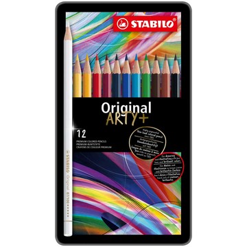 STABILO 德國 思筆樂 Original 藝術樂細緻色鉛筆 鐵盒 12色組/盒 ST8773-6