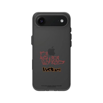 iPhone Air Clear (相機按鈕) 酷墨灰 - 排球少年 Haikyu!! - 線稿風格 - 研磨&黑尾 02